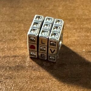 Pandora Valentines Cube Charm